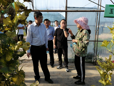 大庆副市长熊敏峰到大同航天育种基地调研指导